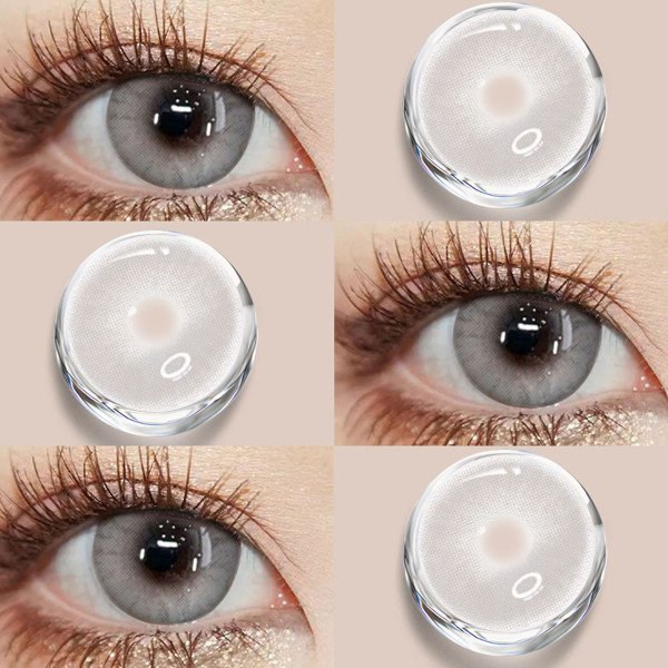 Meitong Halloween 3D Devil's Eye shaped contact lens kit, cream gel box with mirror, tweezers removal tool, portable travel accessories for daily outdoor use, Christmas role